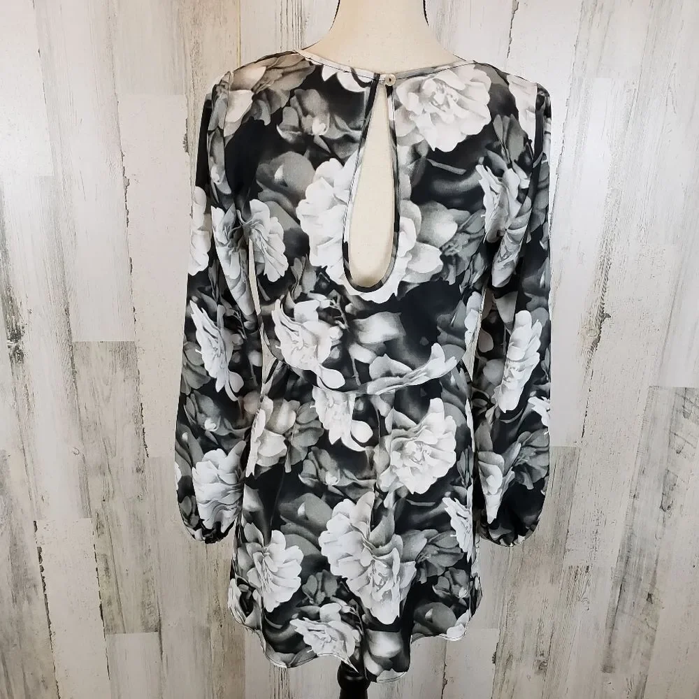 SMYM Rainey Mini Dress Black Floral Sz S - Picture 7 of 10